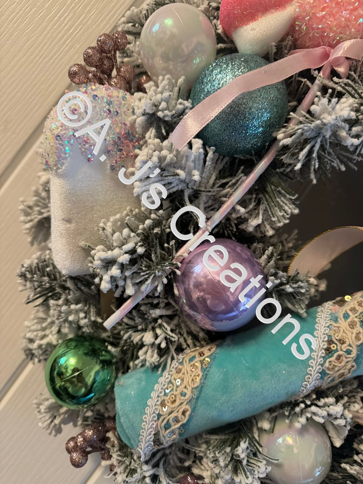 Pastel Candy Land Wreath