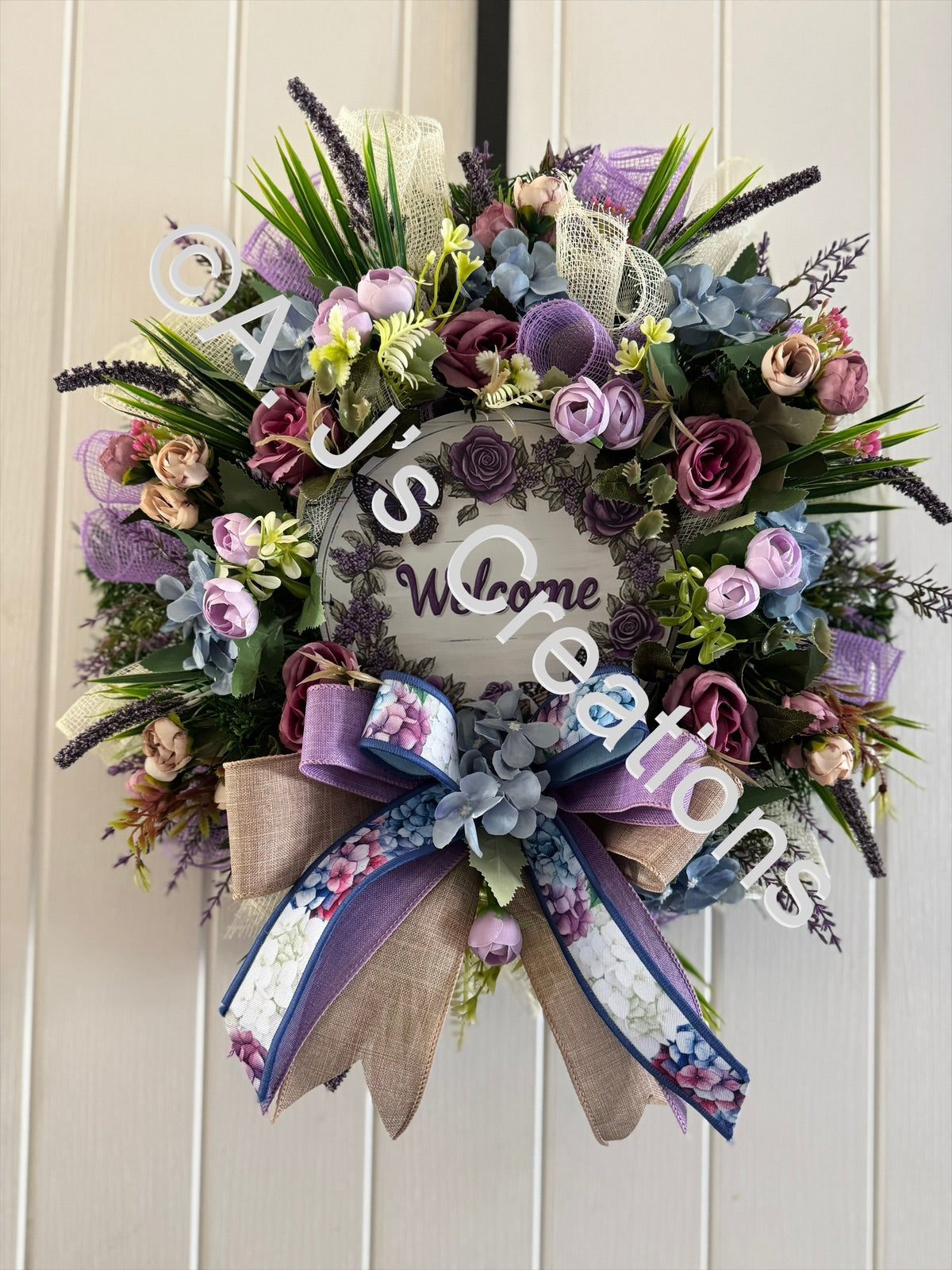 Lavender Welcome Wreath