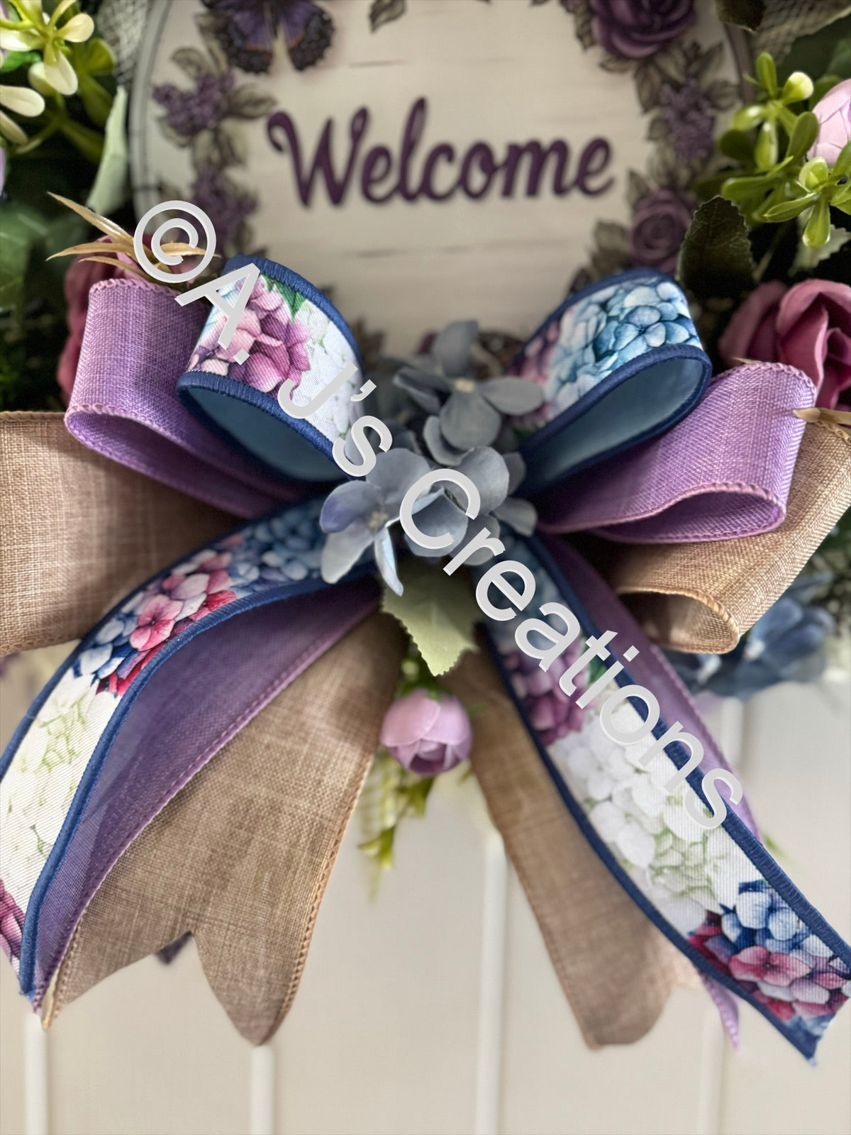 Lavender Welcome Wreath