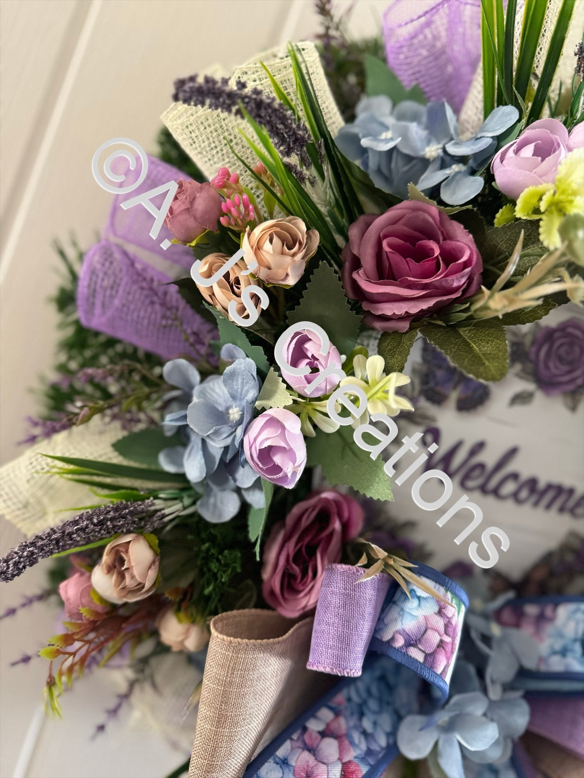 Lavender Welcome Wreath
