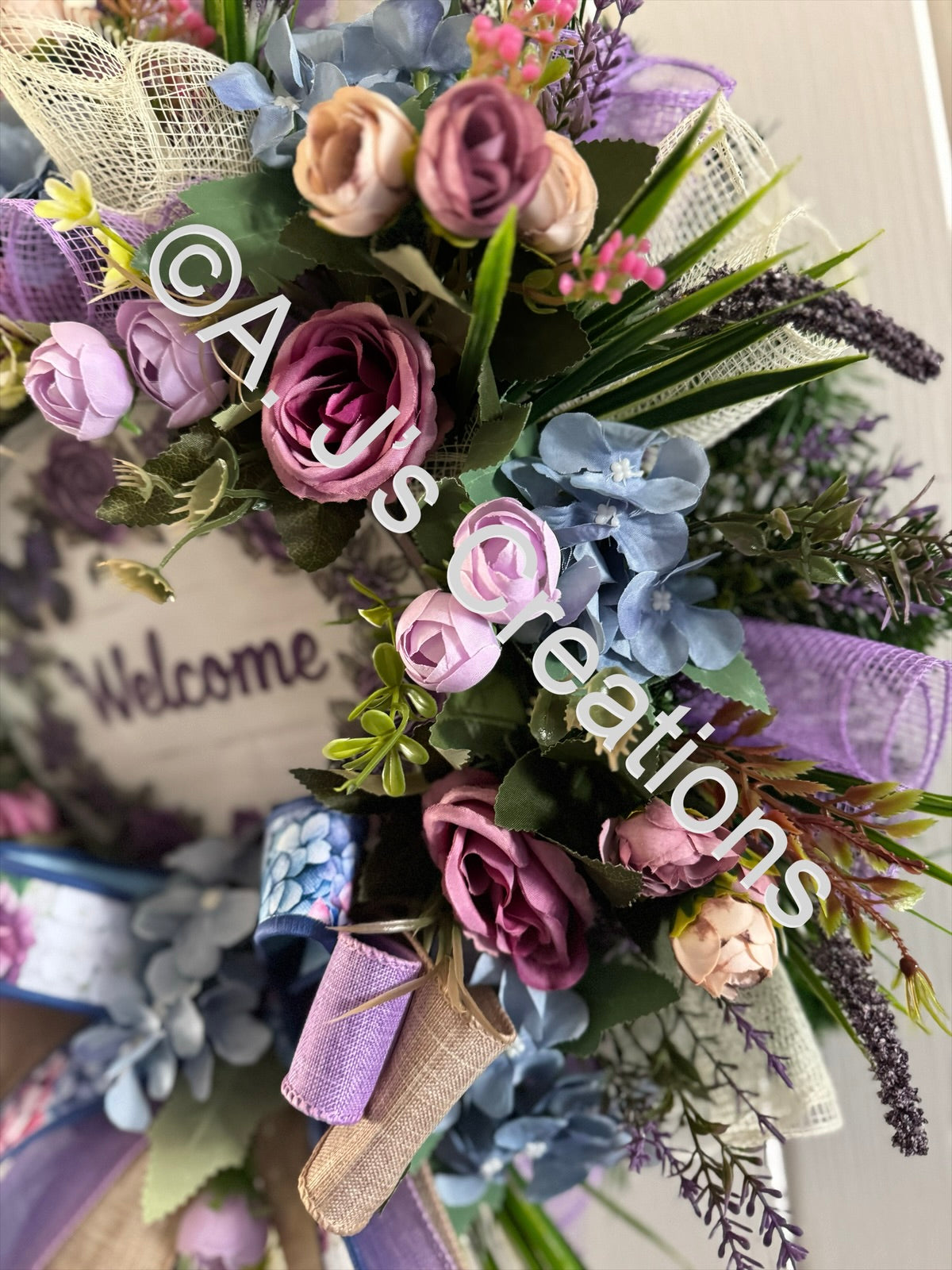 Lavender Welcome Wreath