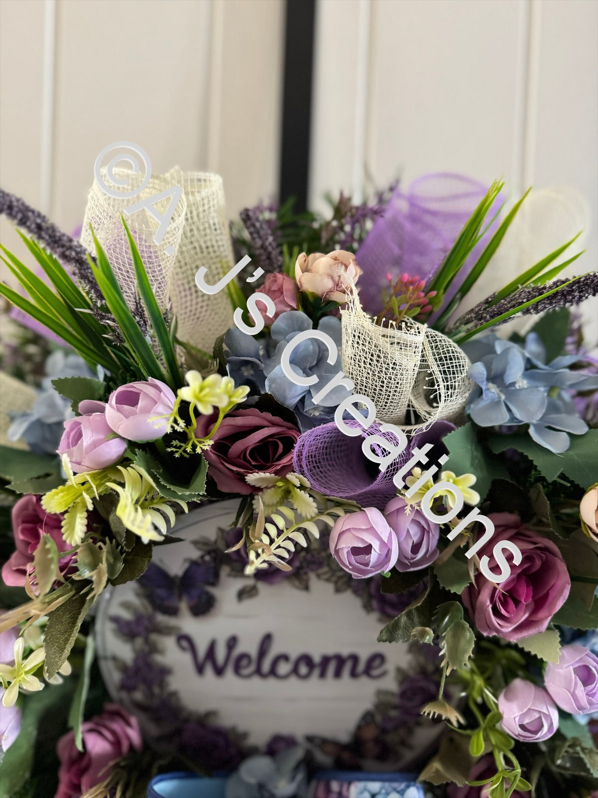 Lavender Welcome Wreath