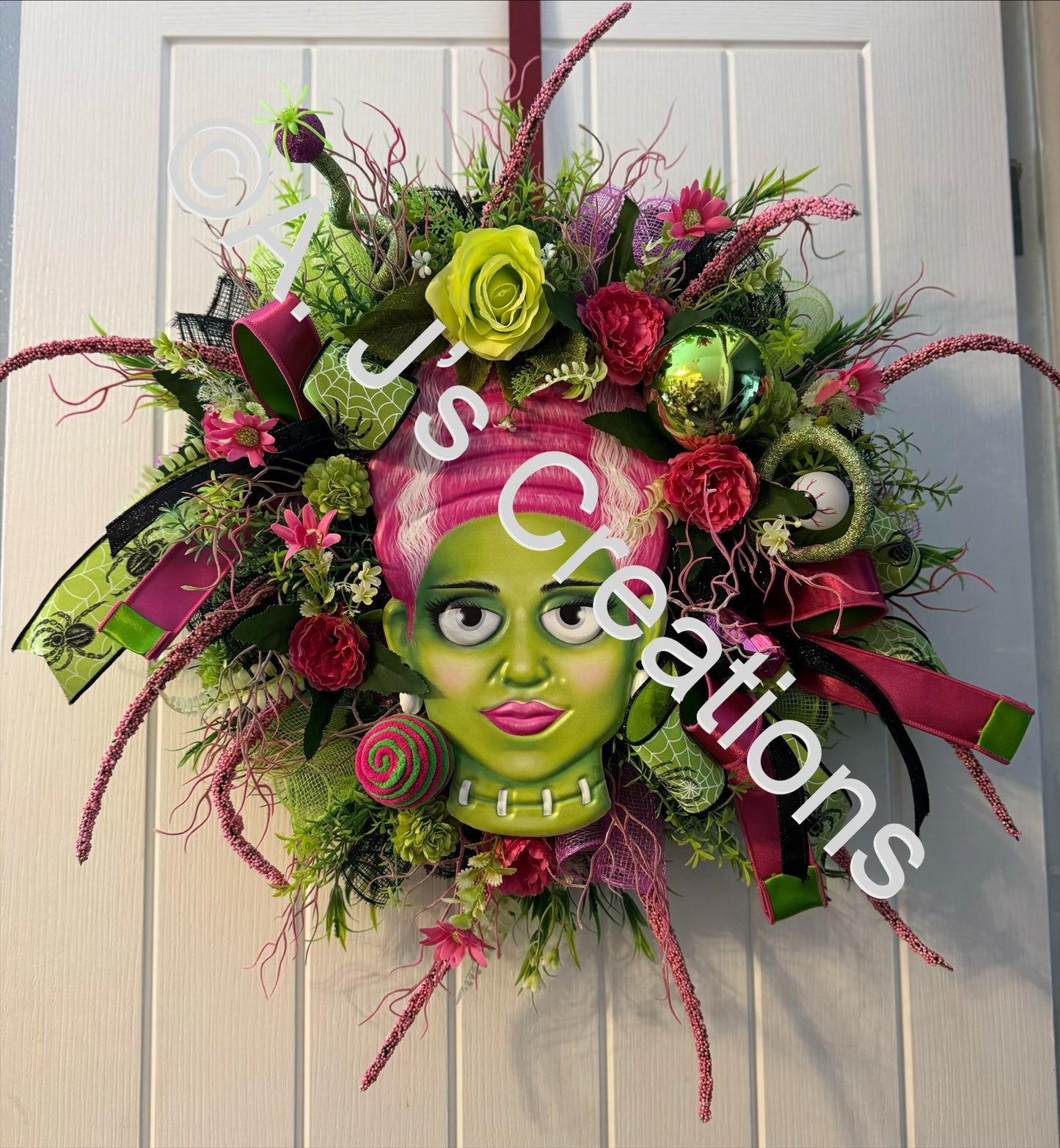 Mrs Frankenstein Wreath