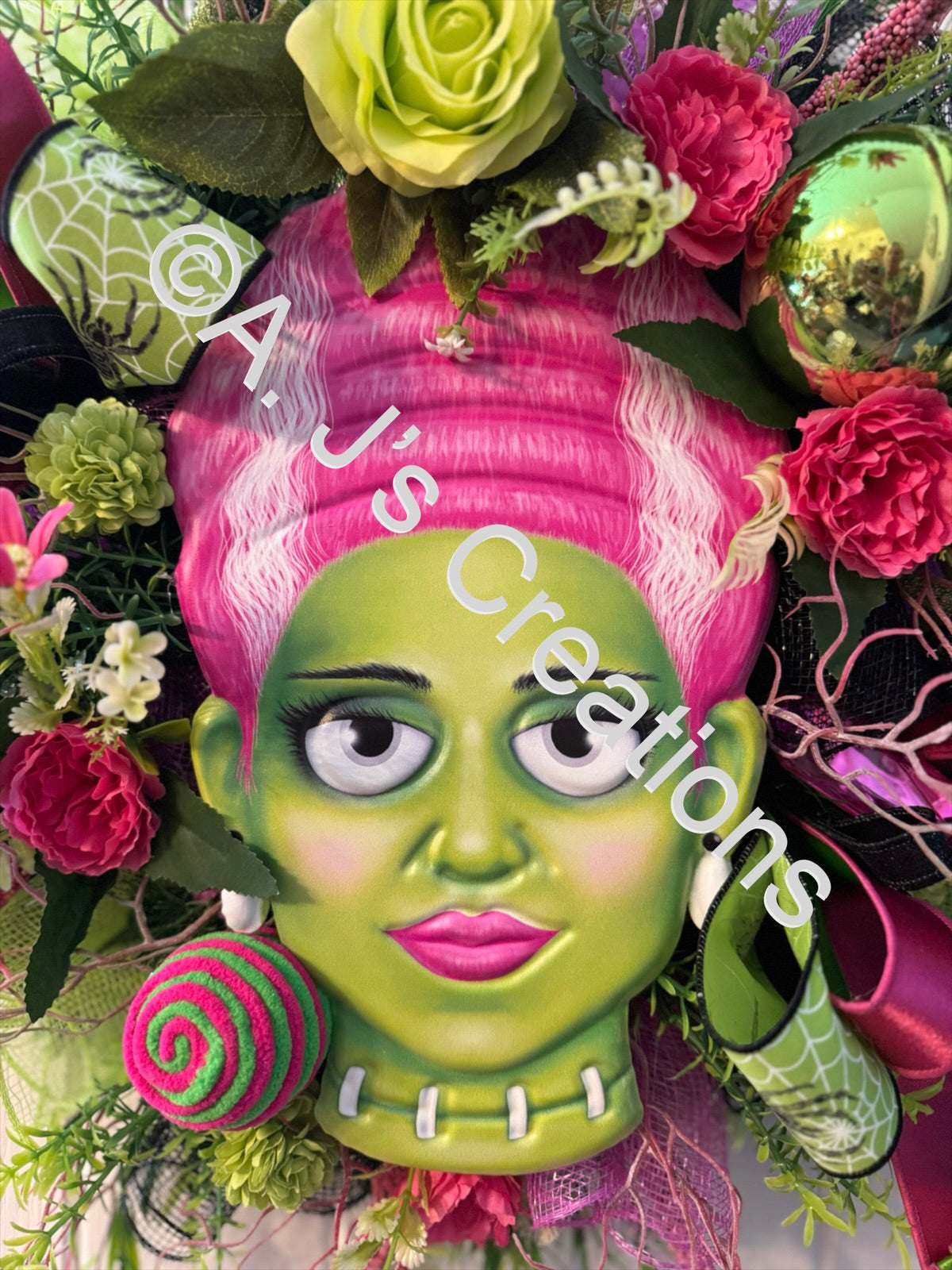 Mrs Frankenstein Wreath