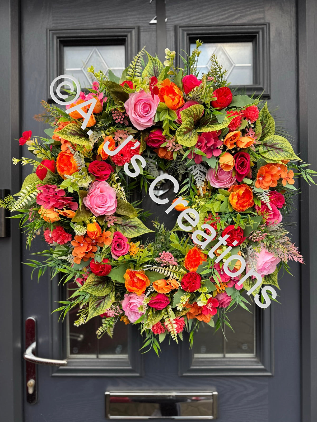 XL Deluxe 60cm Bright & Cheery Wreath