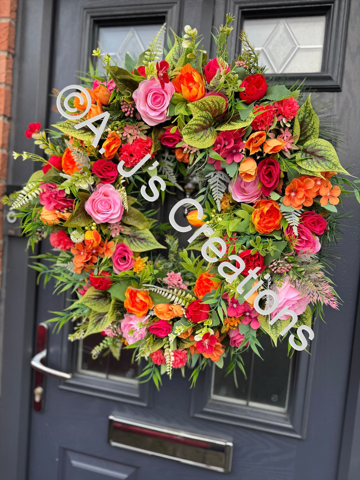 XL Deluxe 60cm Bright & Cheery Wreath