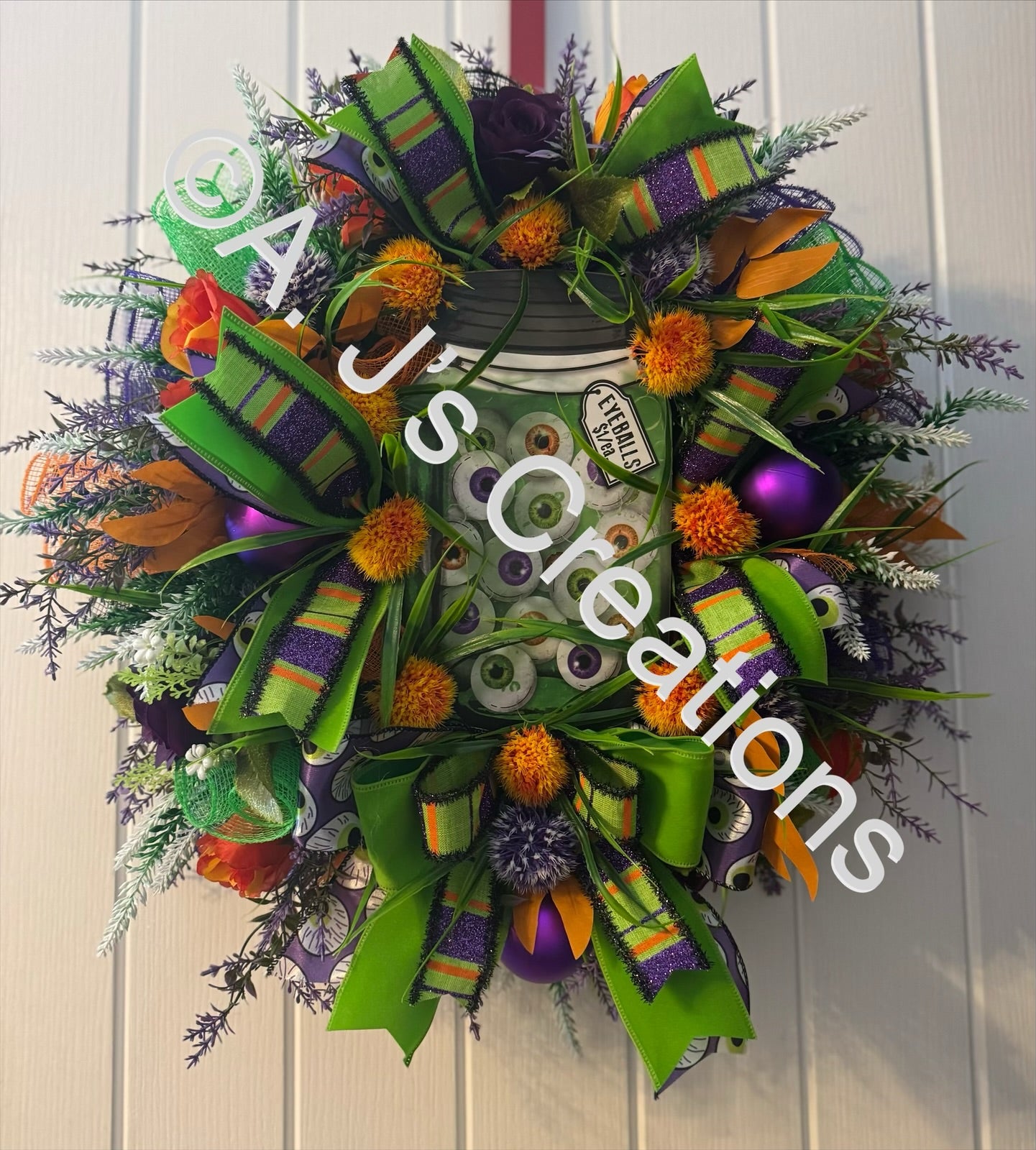 Eyeballs in a Jar Wreath
