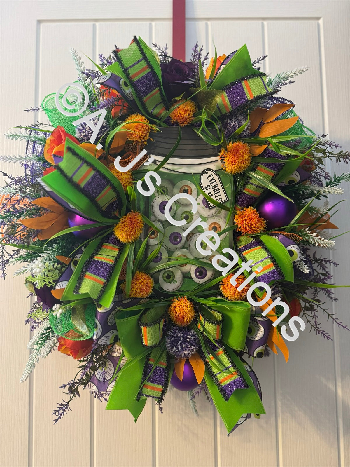 Eyeballs in a Jar Wreath