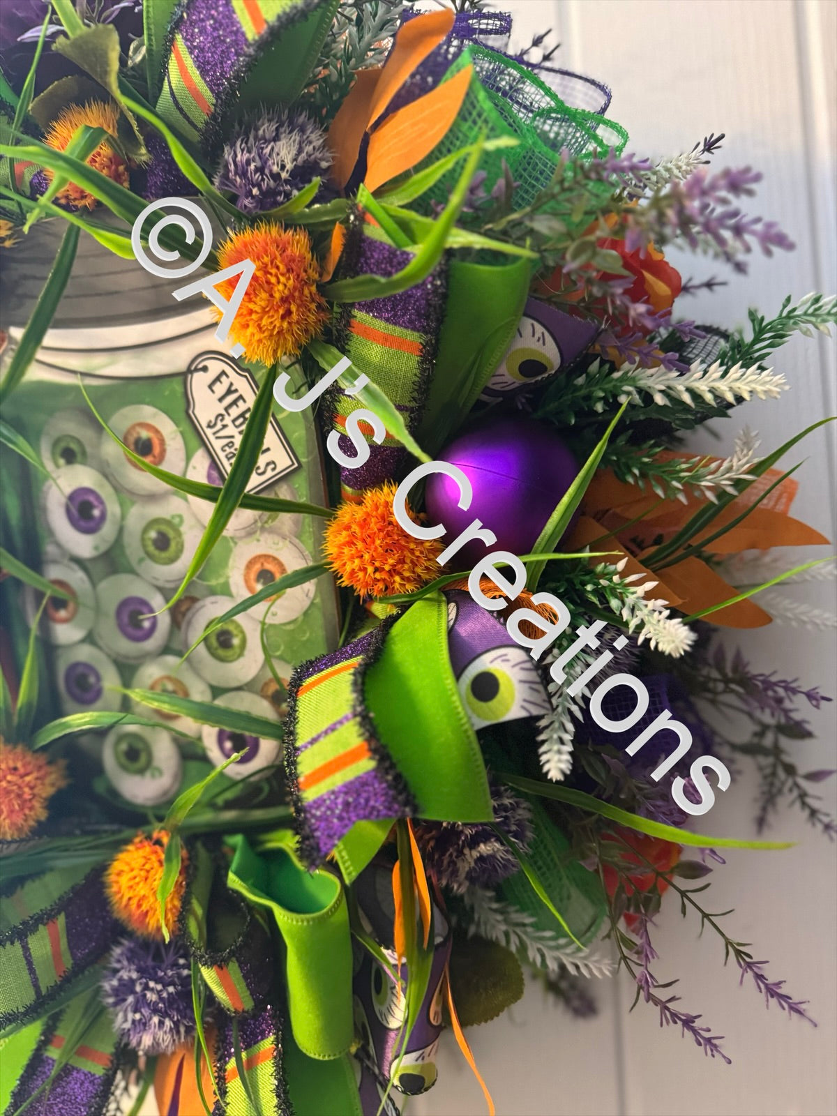 Eyeballs in a Jar Wreath