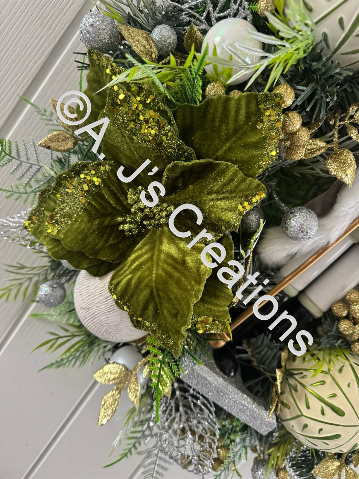 Sage Green Nutcracker Wreath
