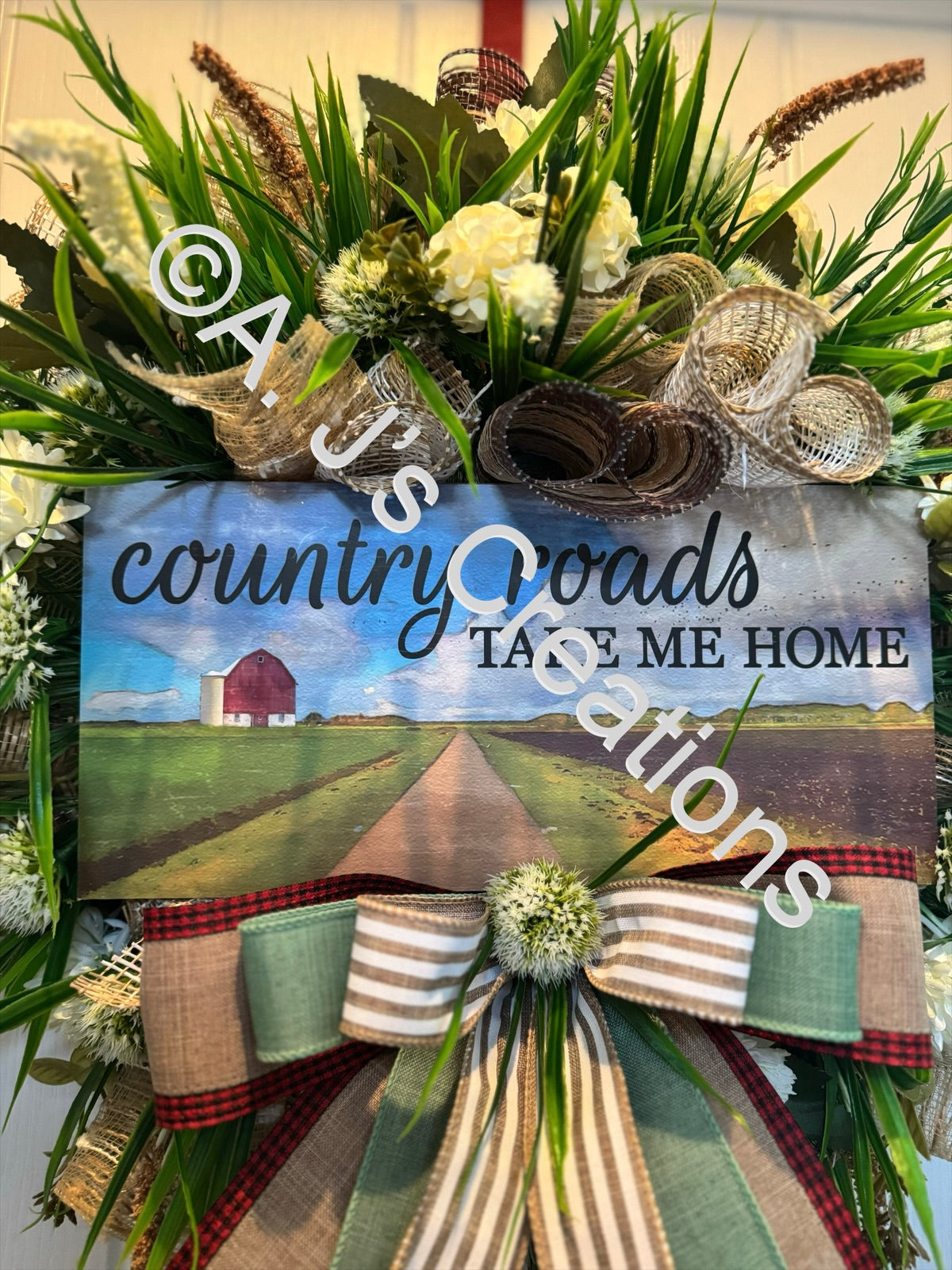 Country Roads Wreath