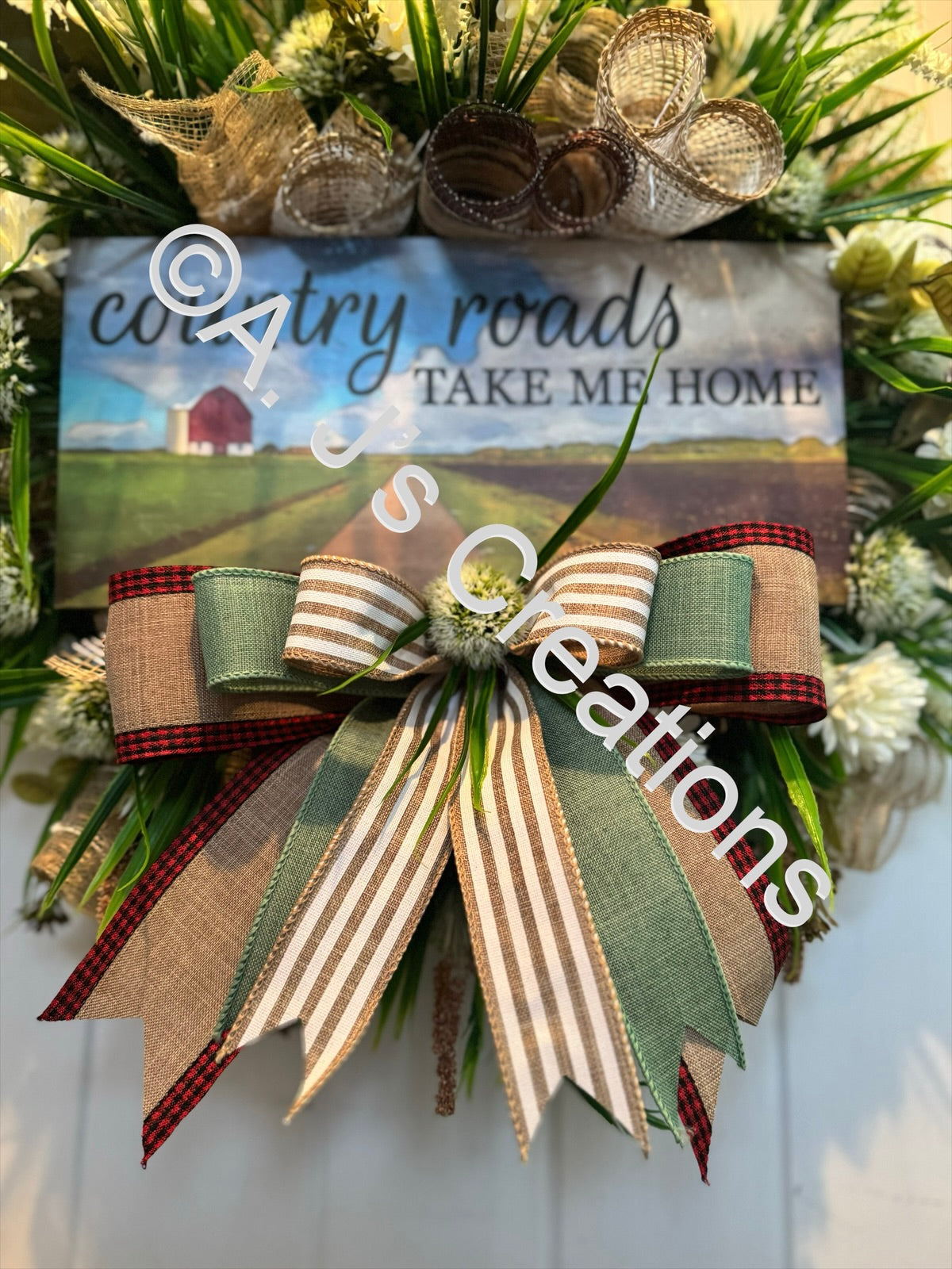Country Roads Wreath