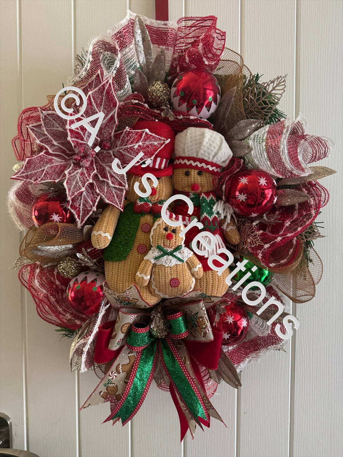 Gingerbread Family Wreath