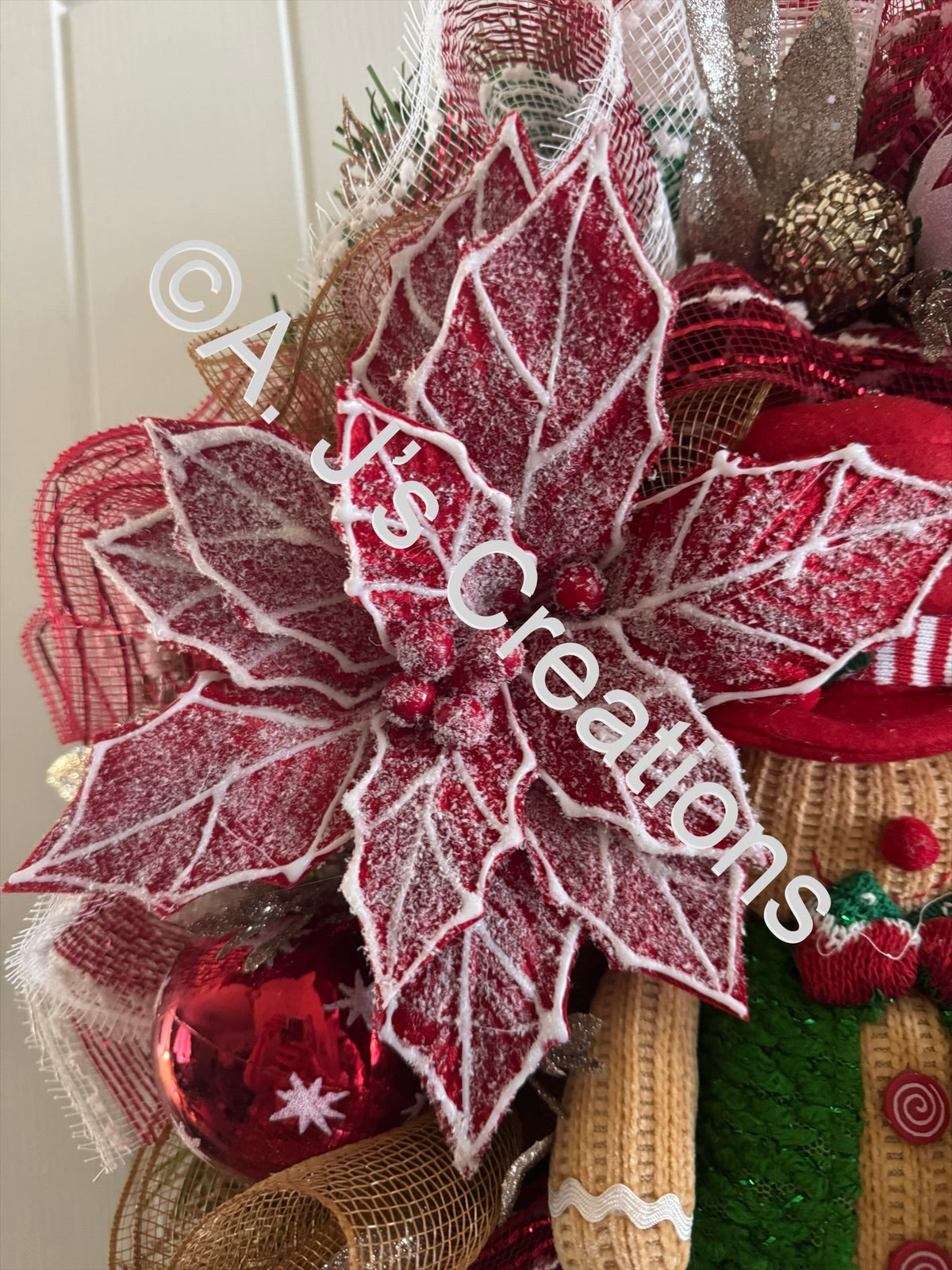 Gingerbread Family Wreath