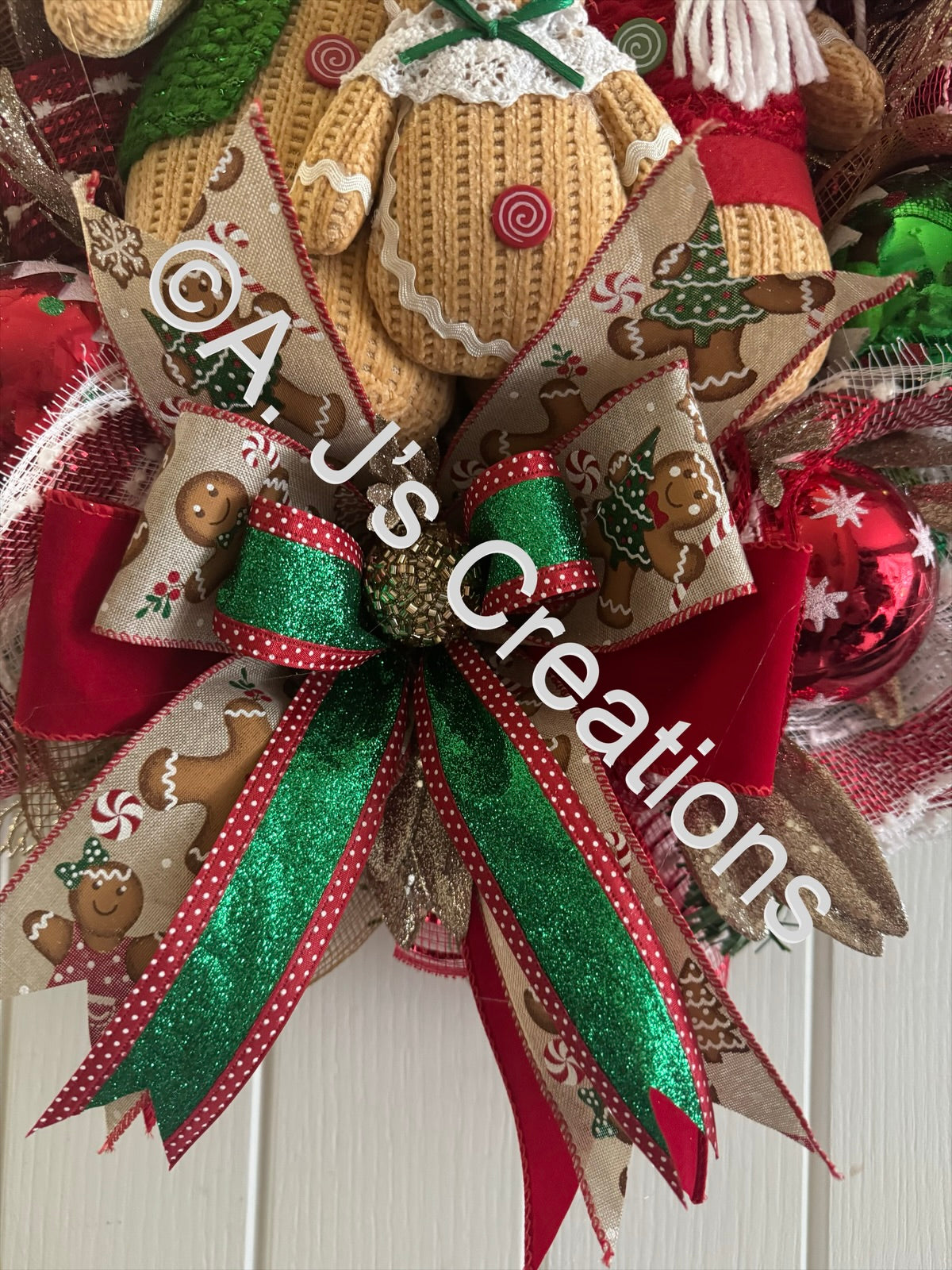 Gingerbread Family Wreath