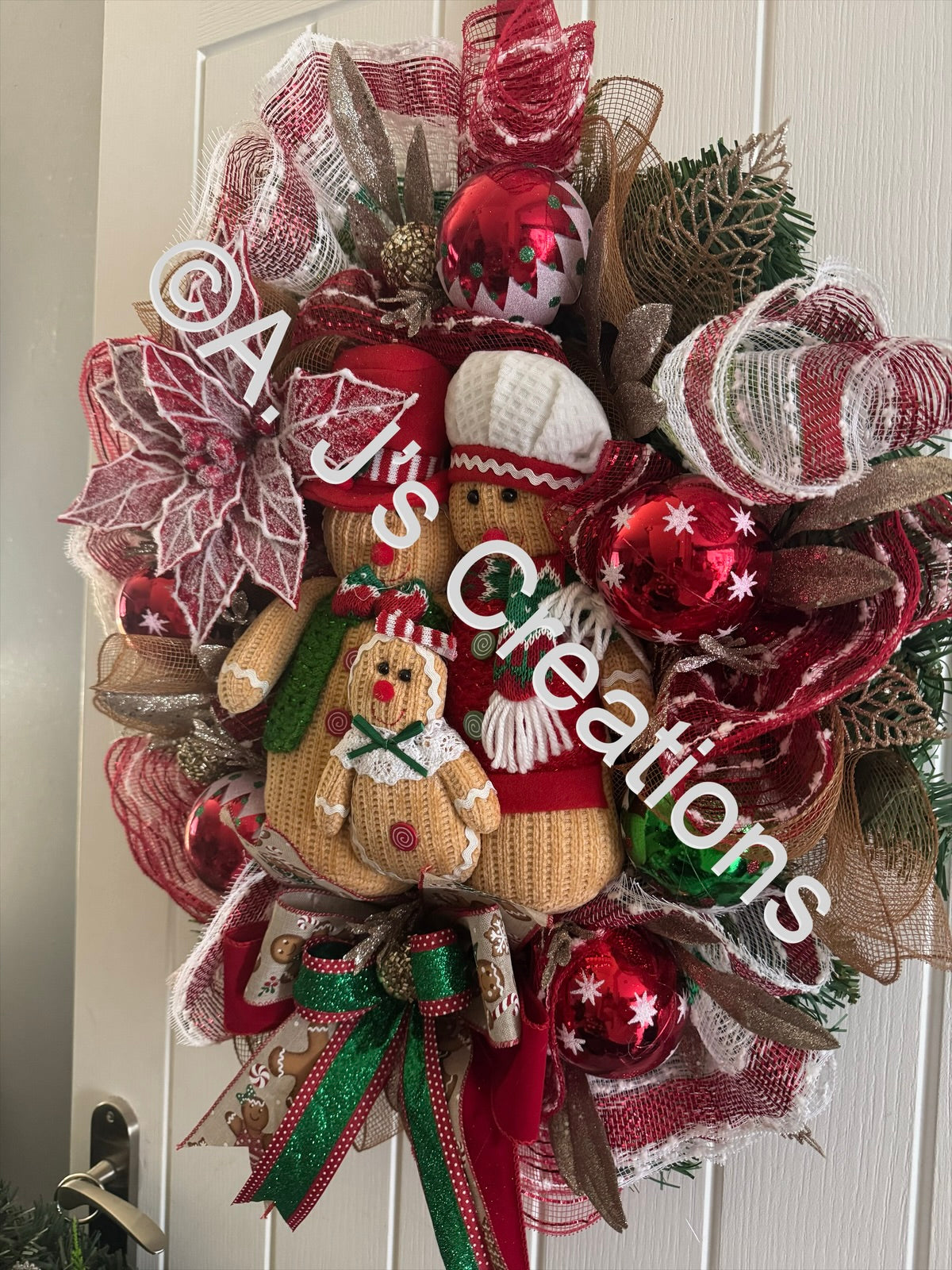 Gingerbread Family Wreath