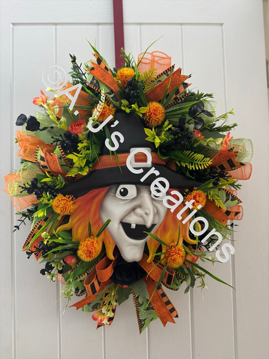 Witch Face Wreath