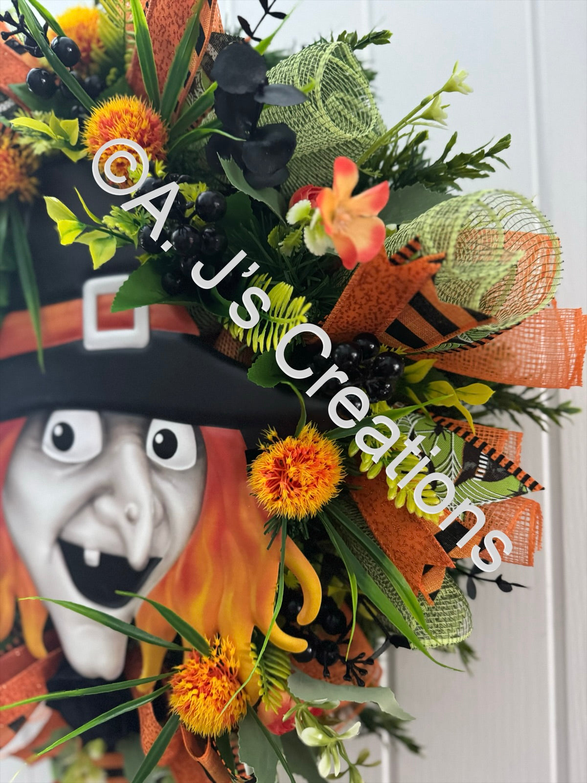 Witch Face Wreath