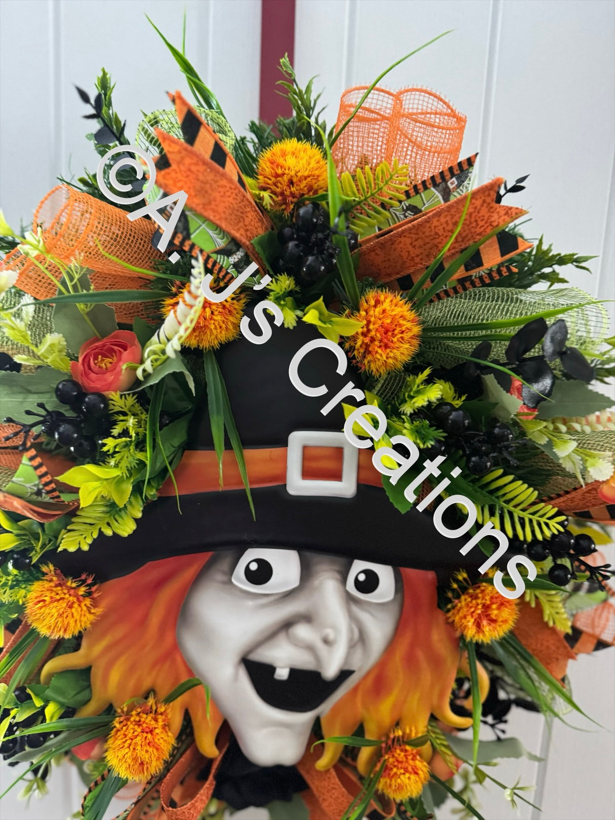 Witch Face Wreath