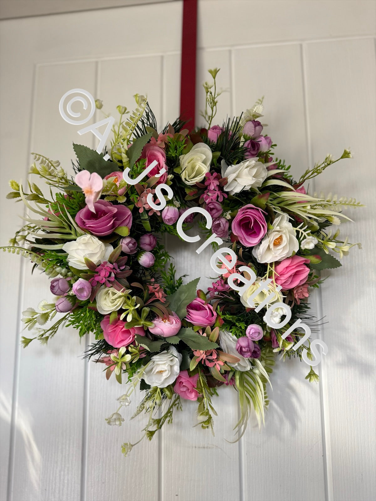 Custom Order 40cm Floral Wreath