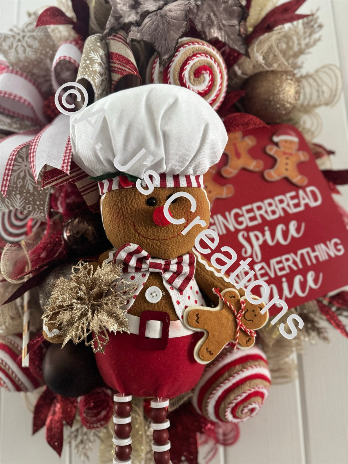 Gingerbread Baker Wreath