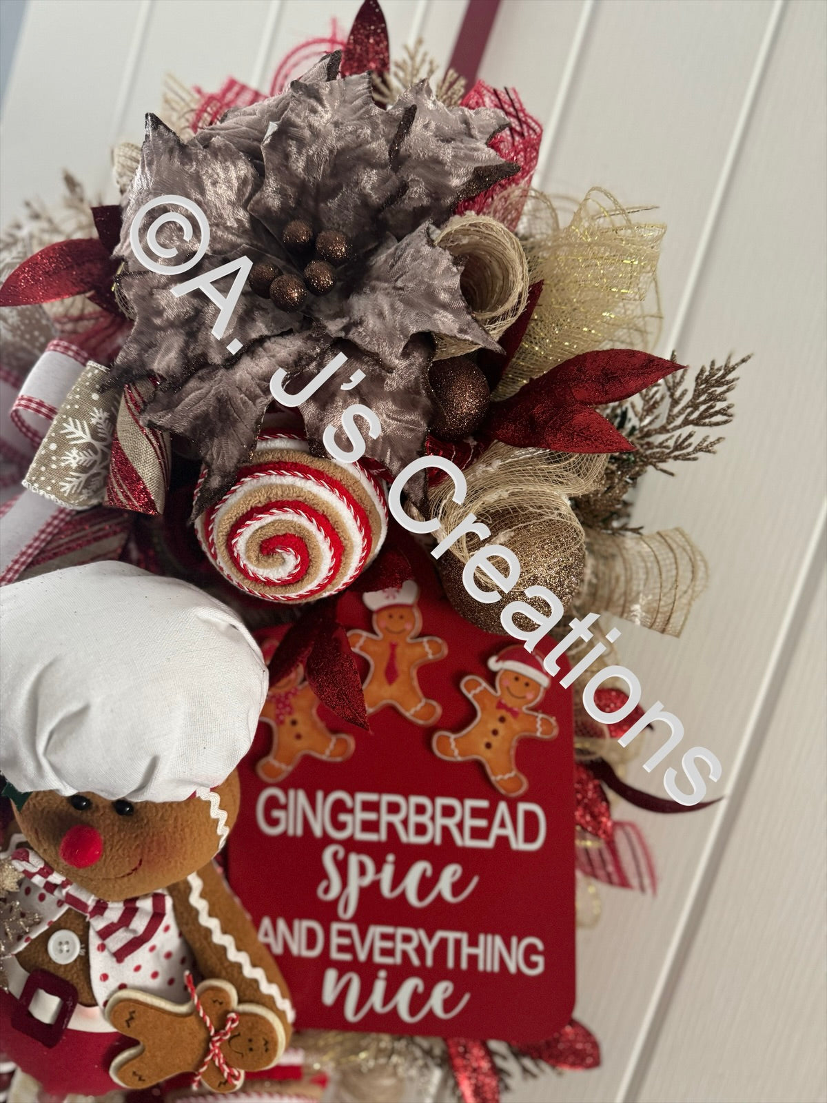 Gingerbread Baker Wreath