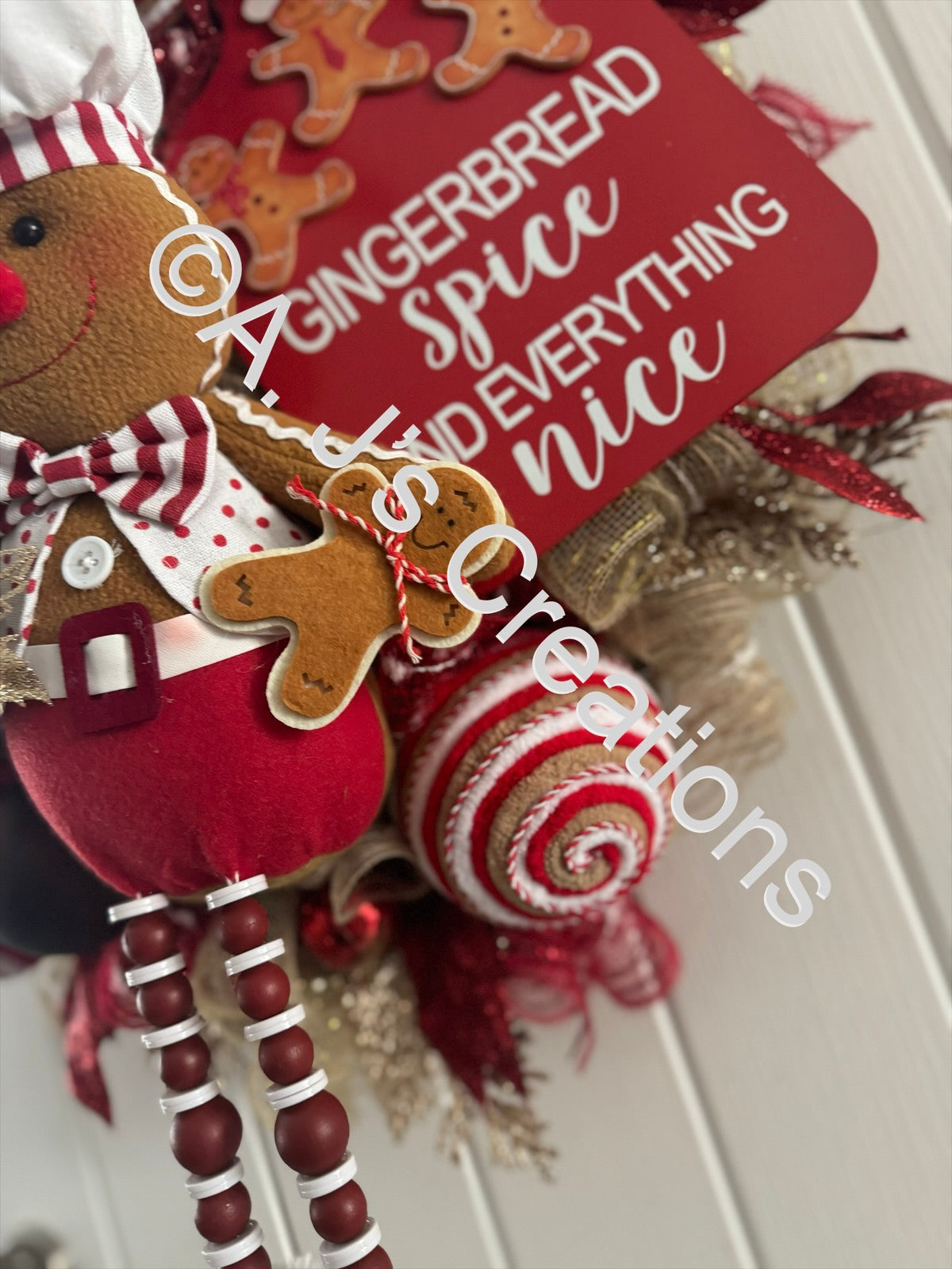 Gingerbread Baker Wreath