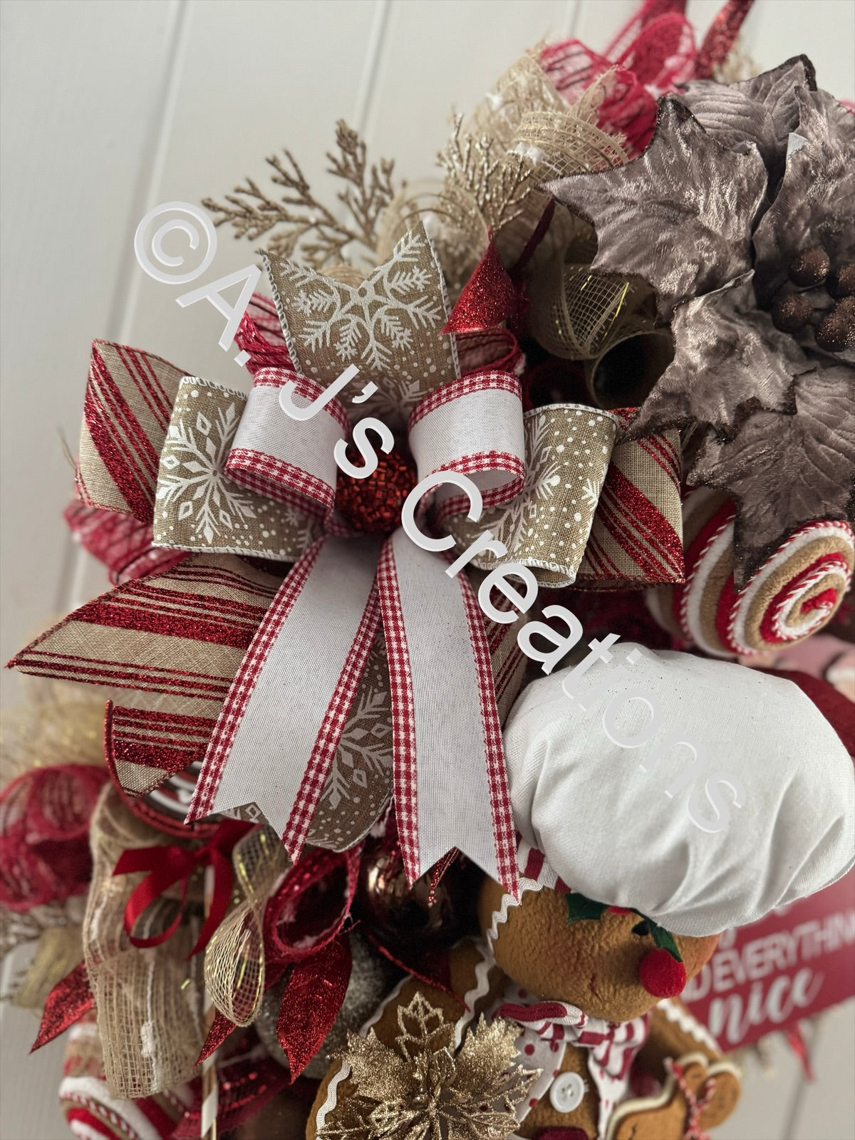 Gingerbread Baker Wreath