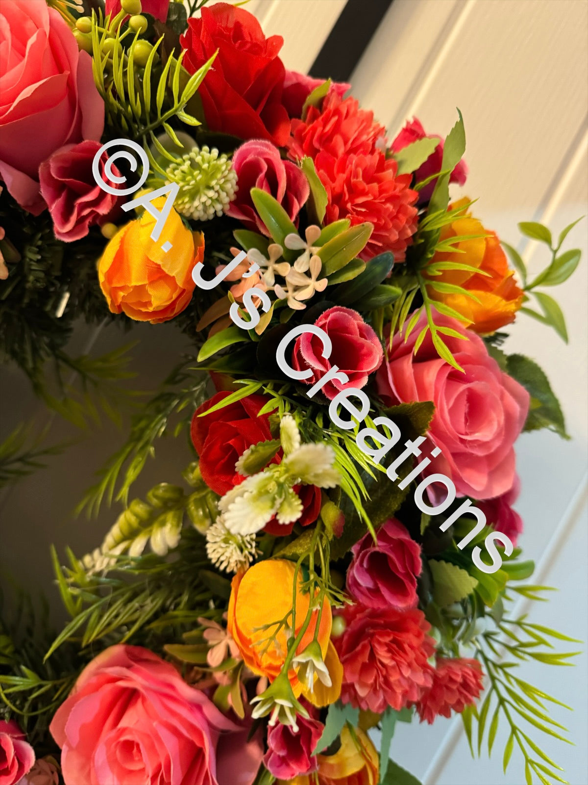 Bright & Cheery Floral Wreath
