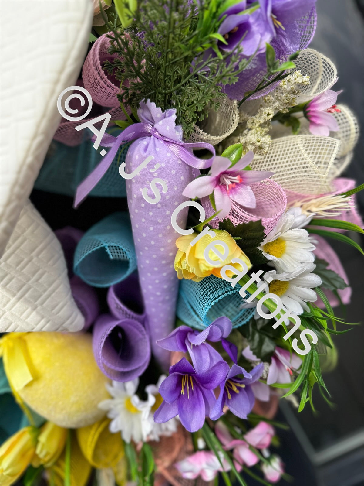 Easter Bow Wreath