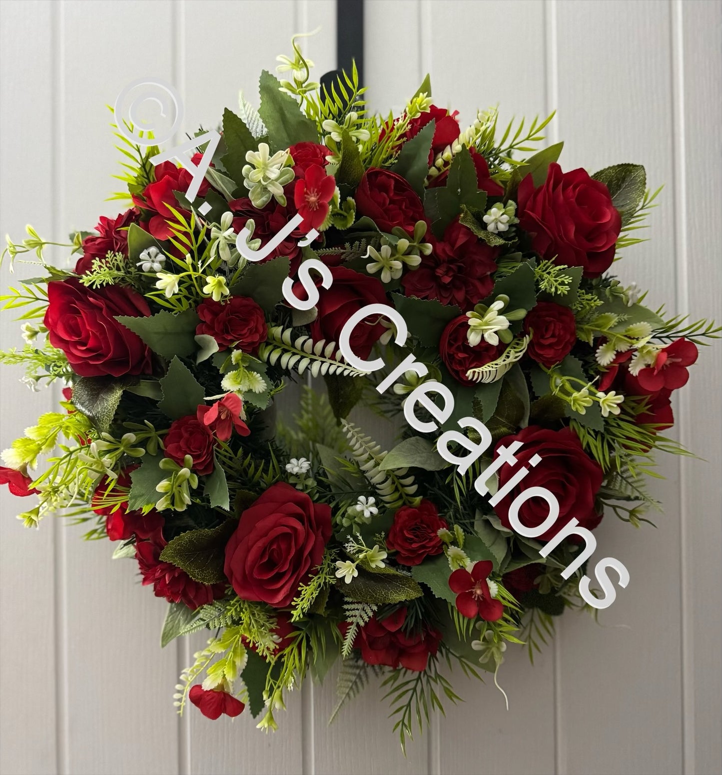 Winter Wreath in Red