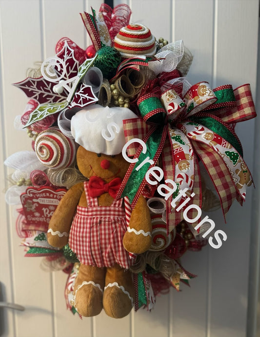 Gingerbread Baker Wreath