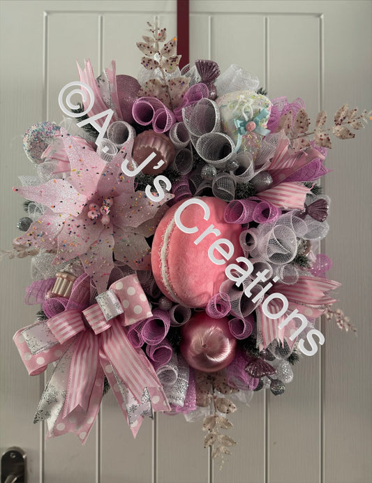 Pink Candy Wreath