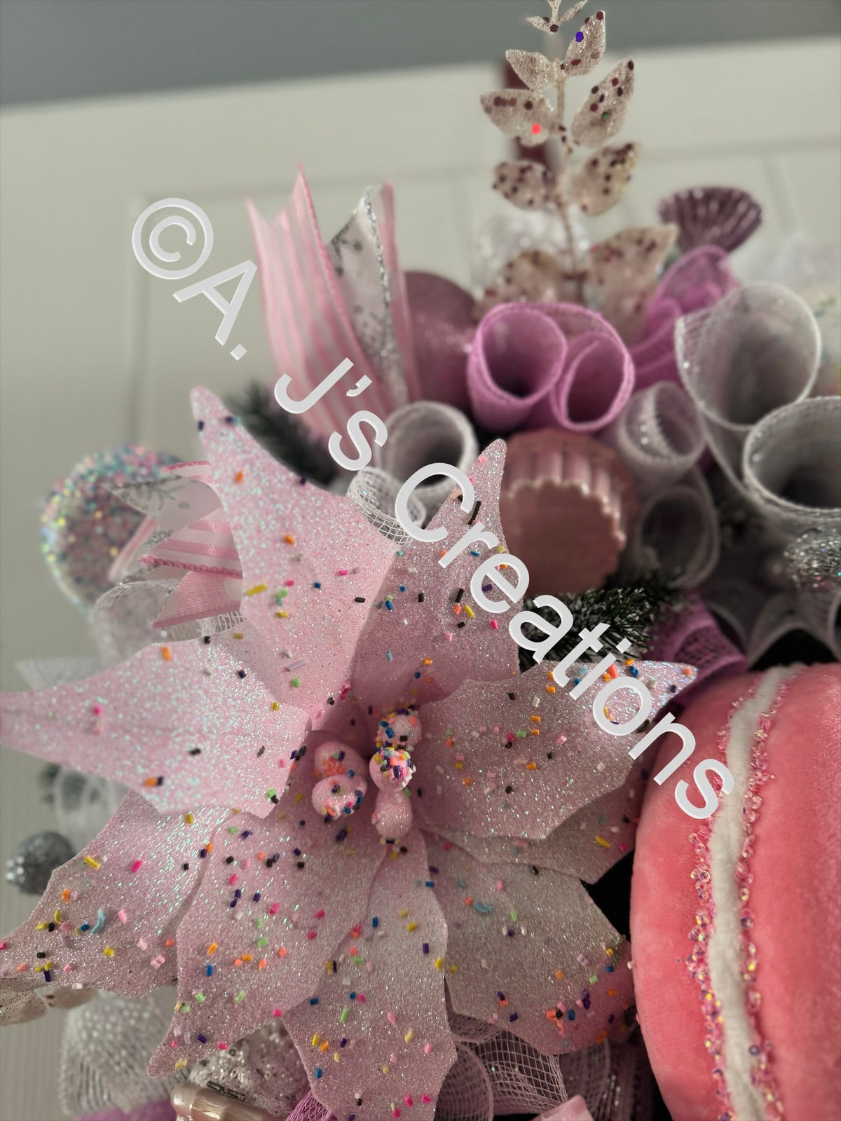 Pink Candy Wreath