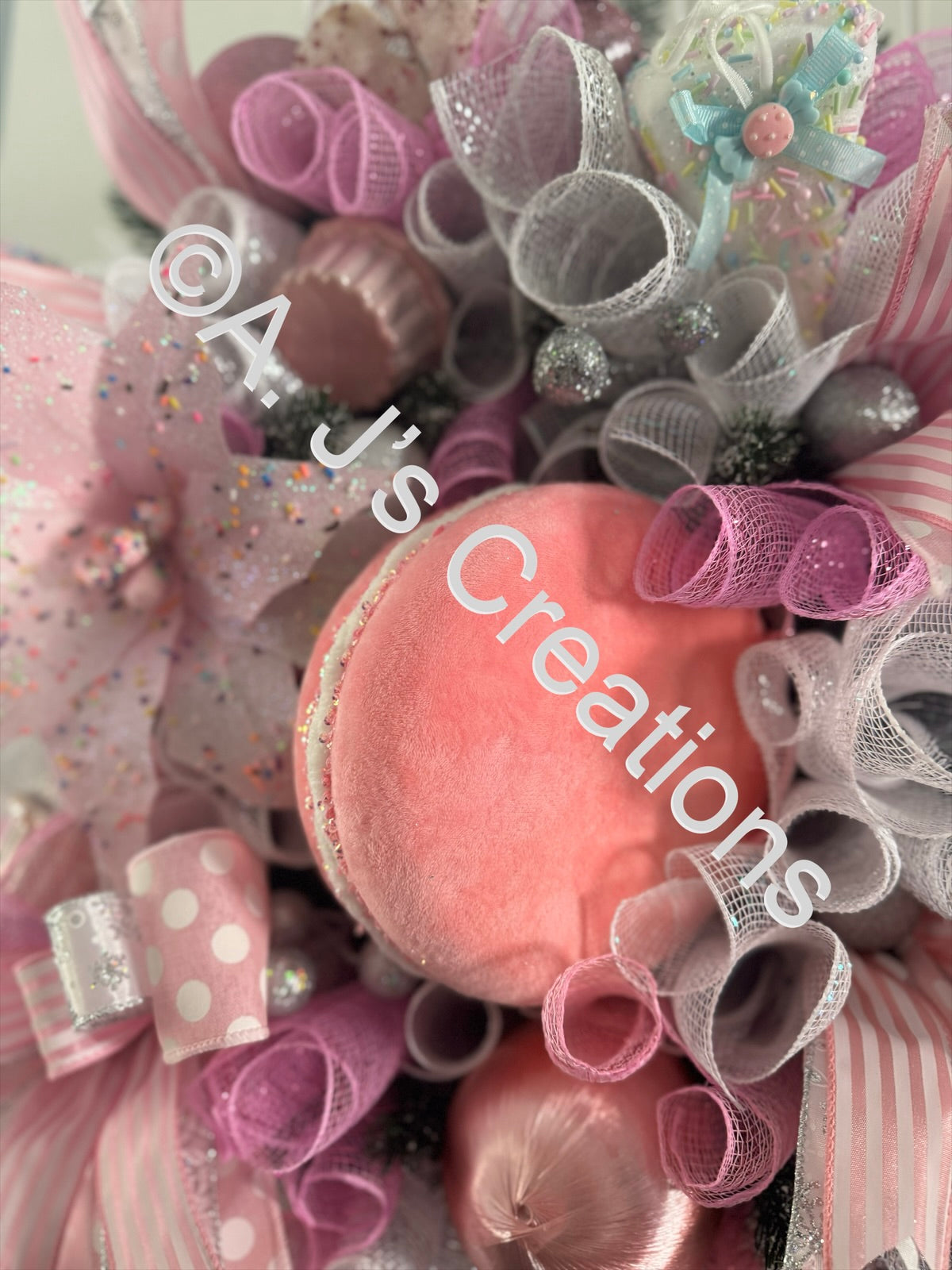 Pink Candy Wreath