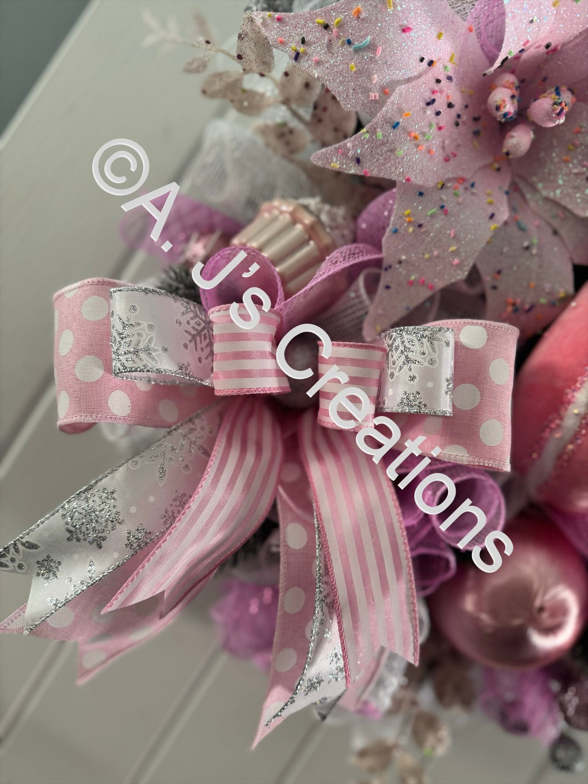 Pink Candy Wreath