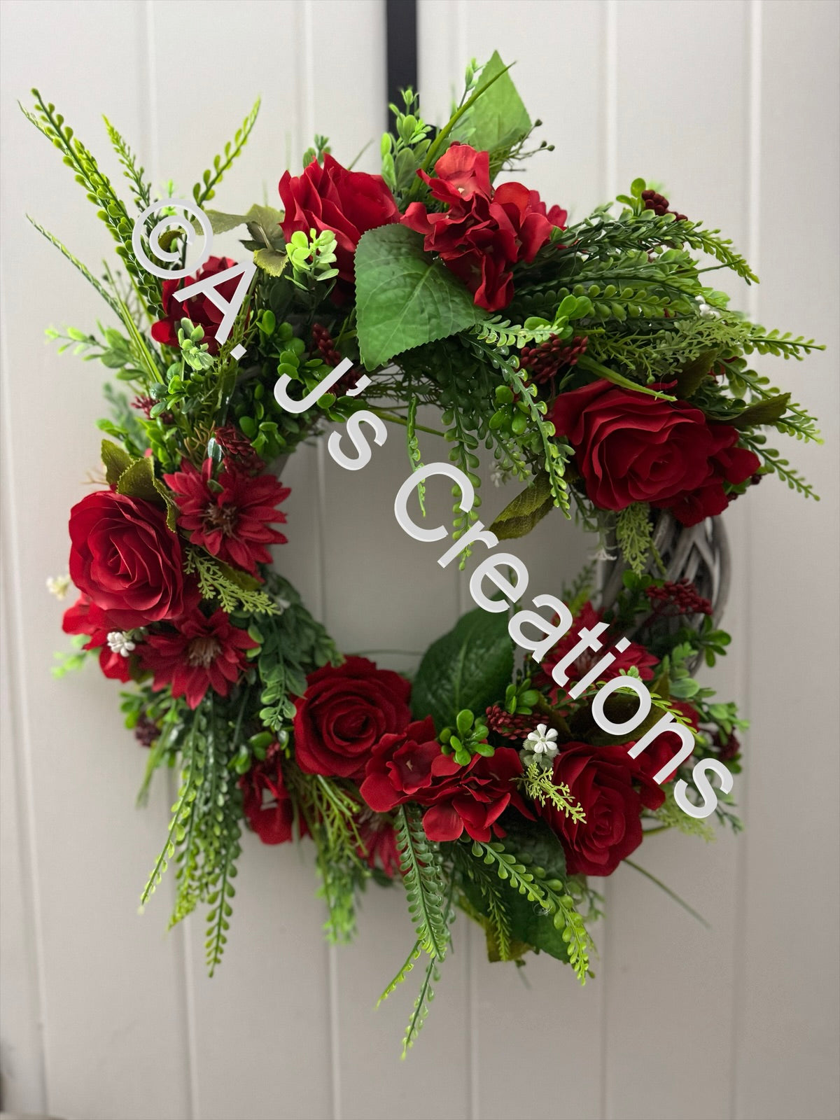 Half Moon Wicker Rattan Wreath