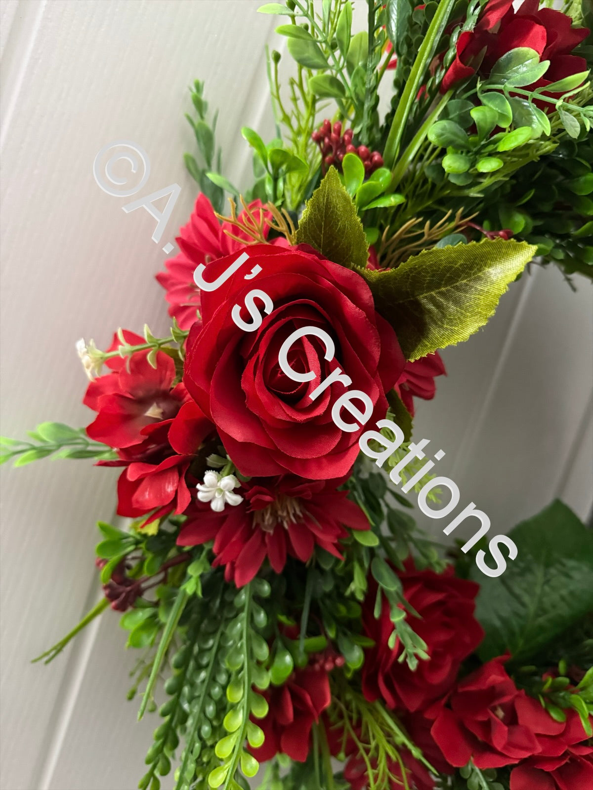 Half Moon Wicker Rattan Wreath