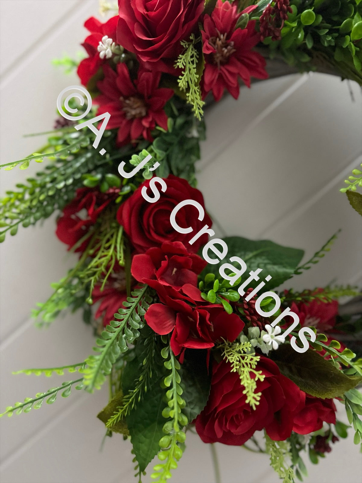 Half Moon Wicker Rattan Wreath