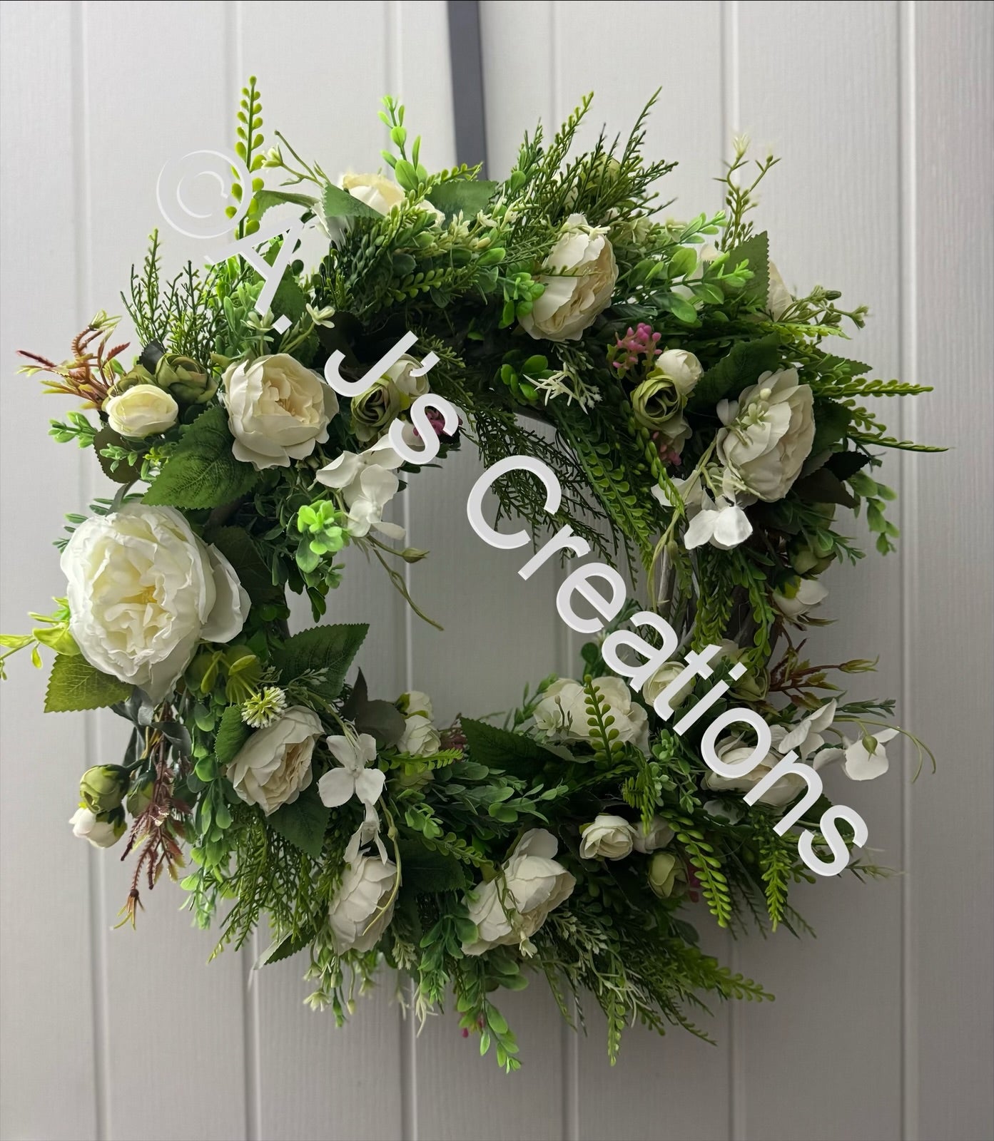 Half Moon Wicker Rattan Wreath