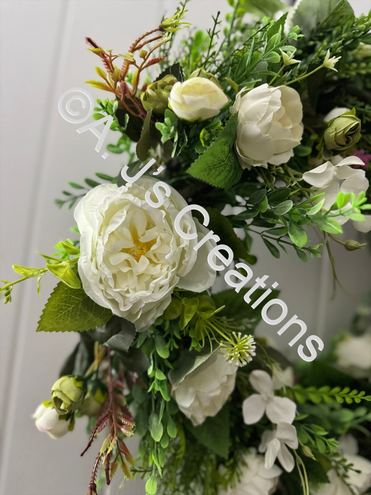 Half Moon Wicker Rattan Wreath