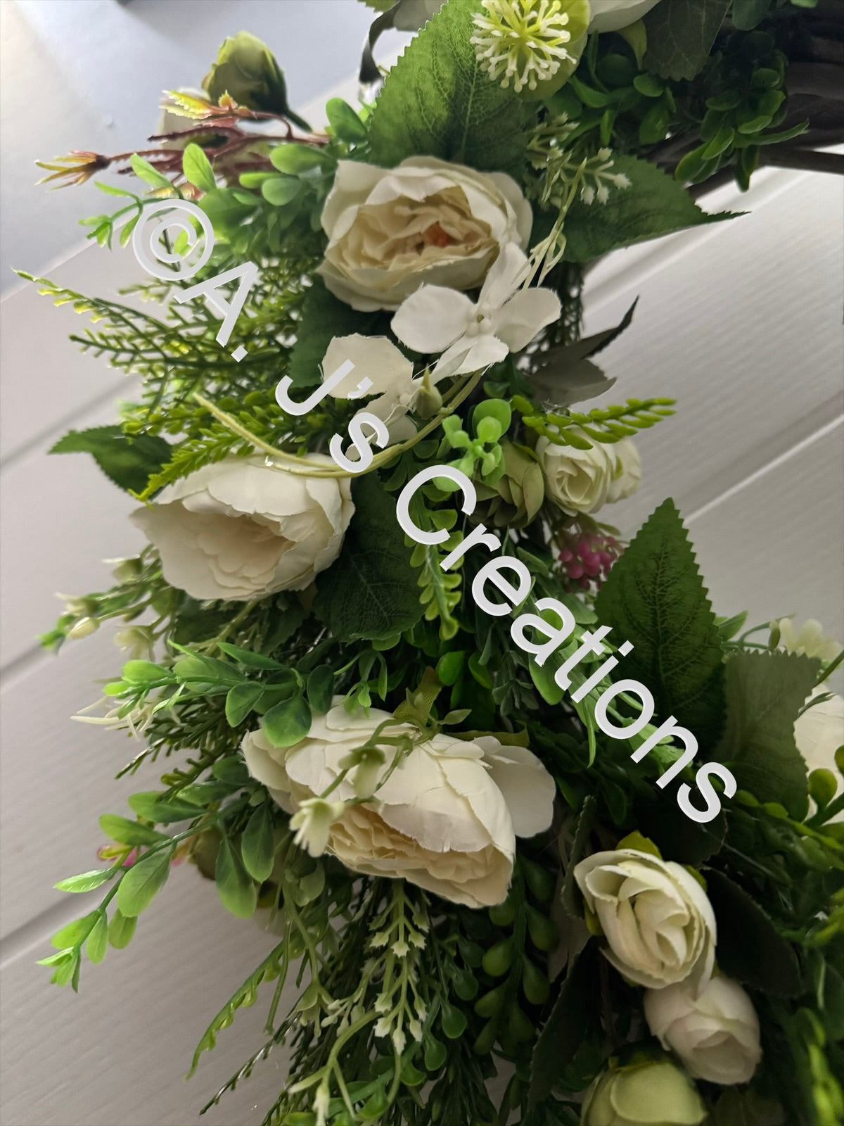 Half Moon Wicker Rattan Wreath