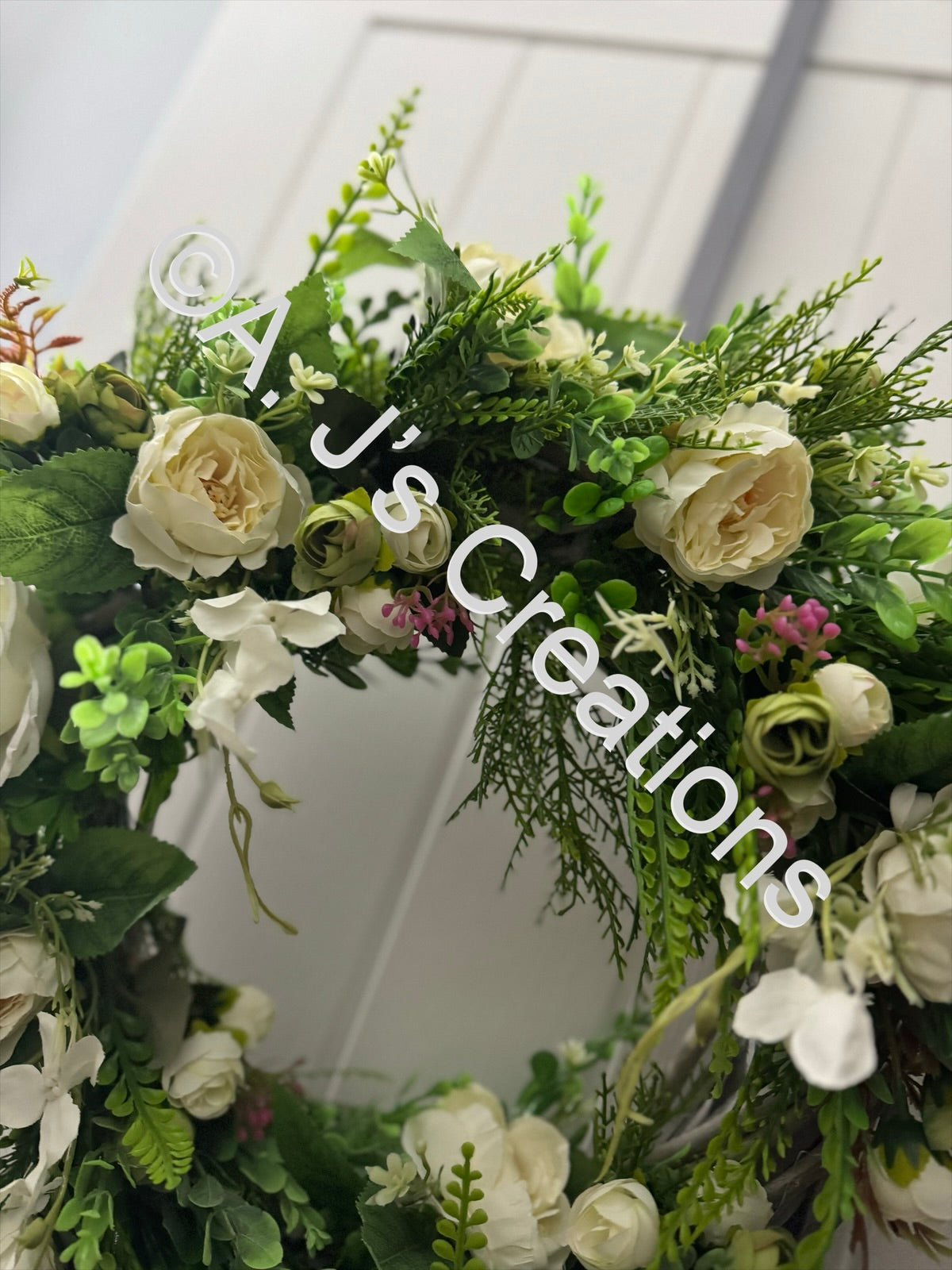 Half Moon Wicker Rattan Wreath