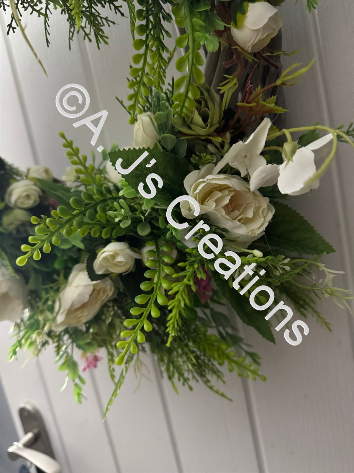 Half Moon Wicker Rattan Wreath