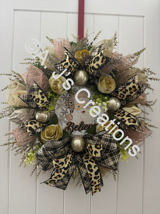 Leopard Print Santa