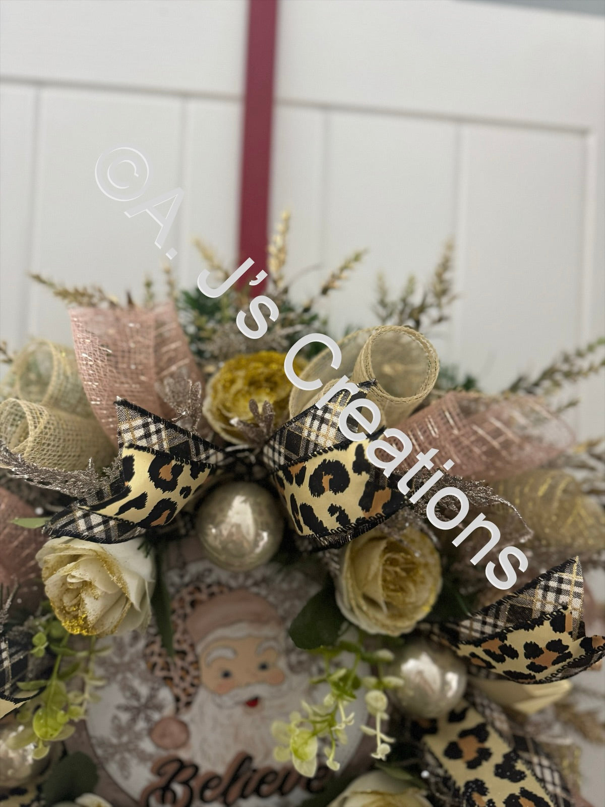 Leopard Print Santa