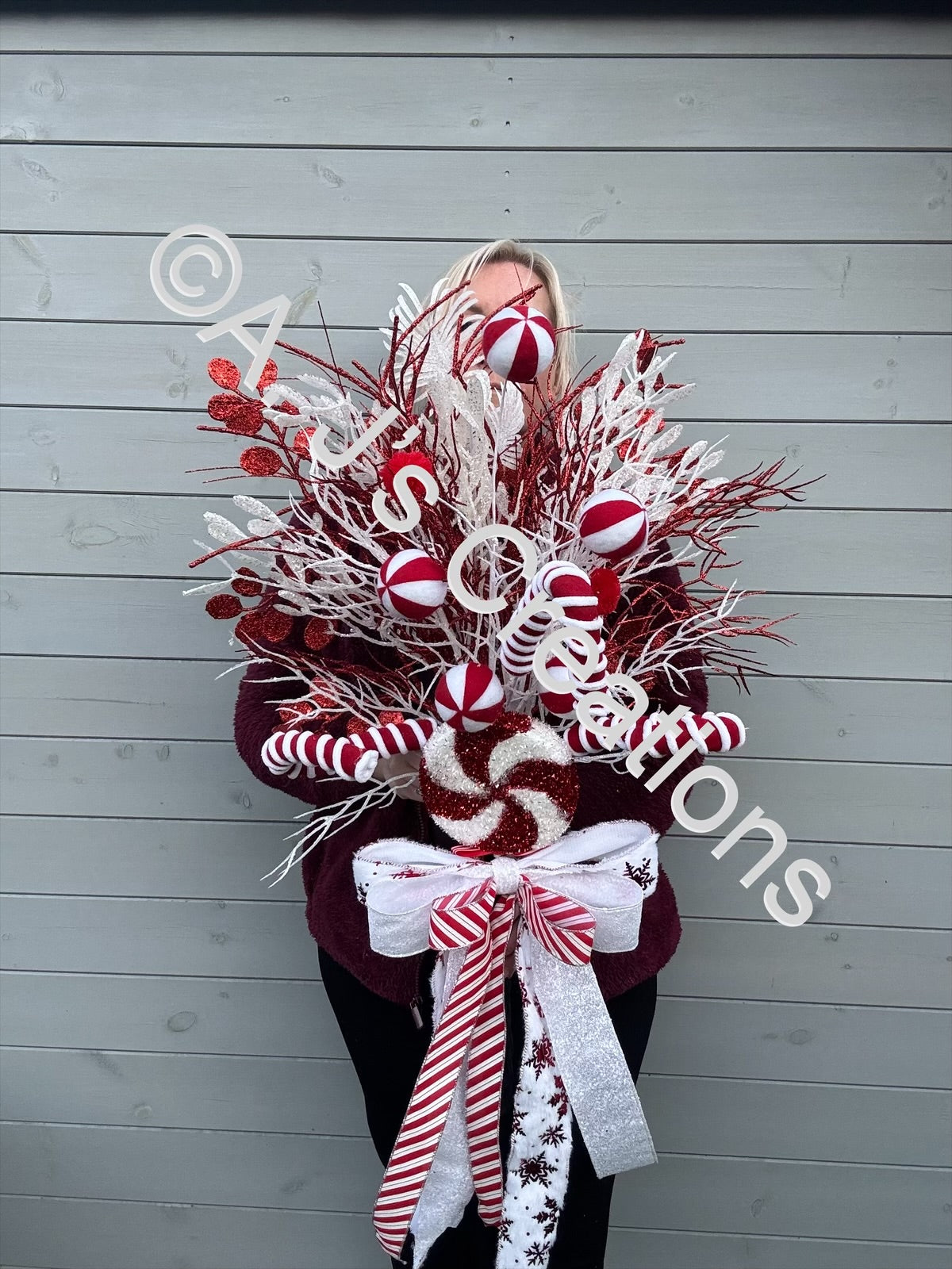 XL Candy Cane Tree Topper