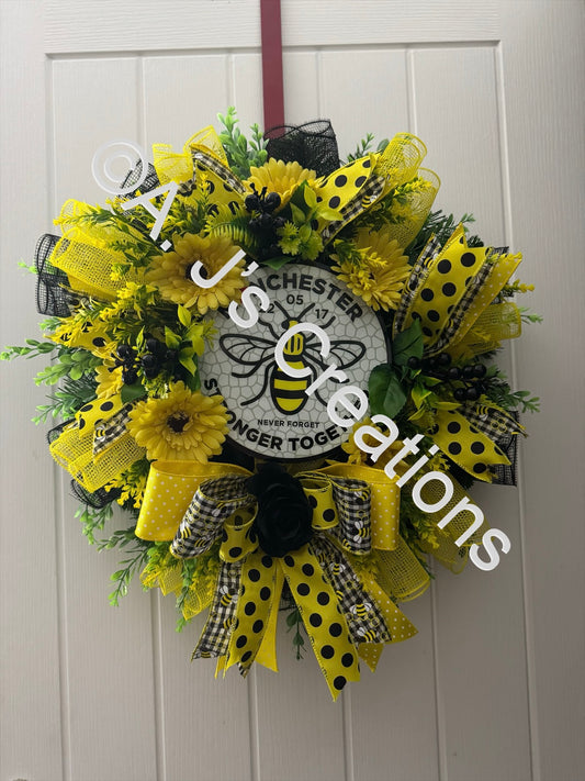Manchester Bee Wreath