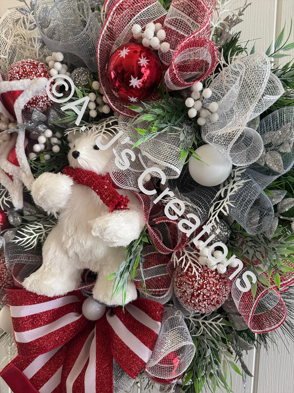 Polar Bear Wreath