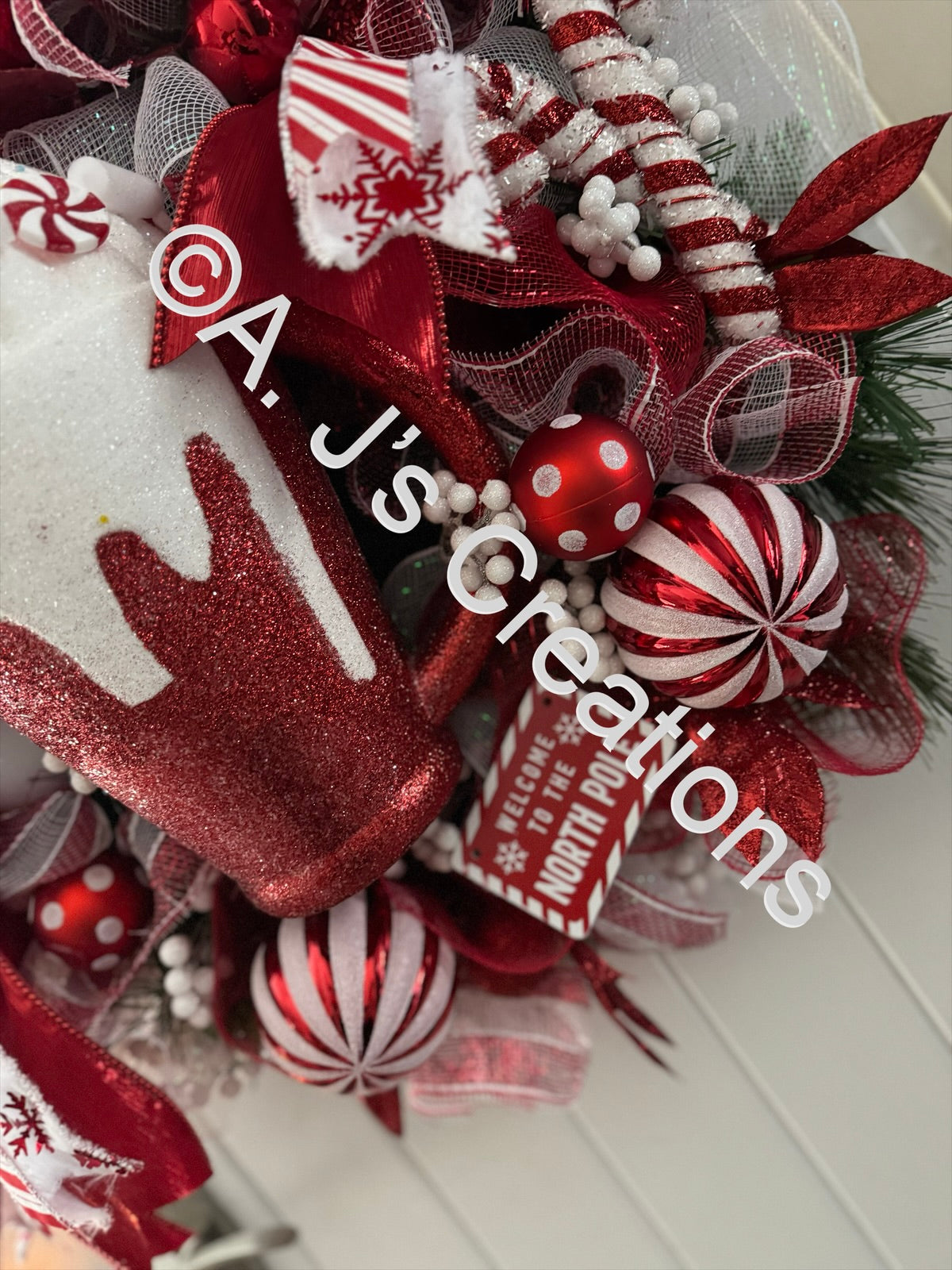 XXL Deluxe Candy Cane Wreath